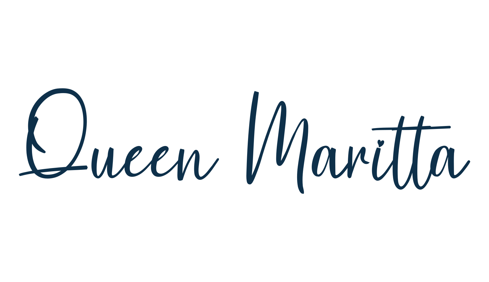 Queen Maritta, script handwritten fancy decorative calligraphy font preview