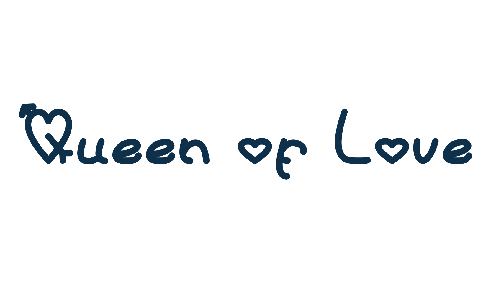 Queen of Love, fancy decorative font preview