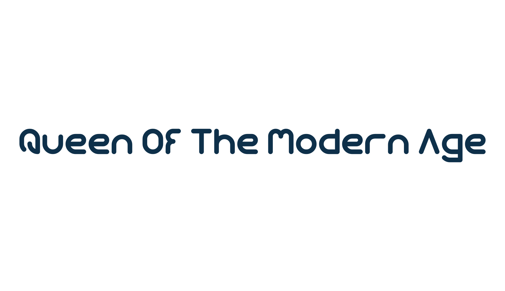 Queen Of The Modern Age, various font preview