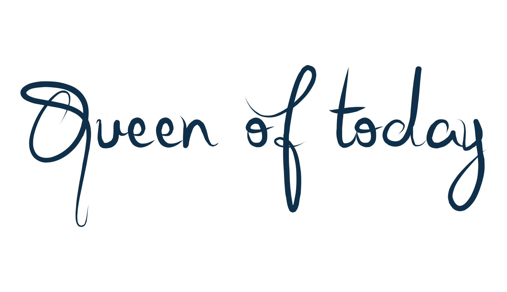 Queen of today, handwriting font preview