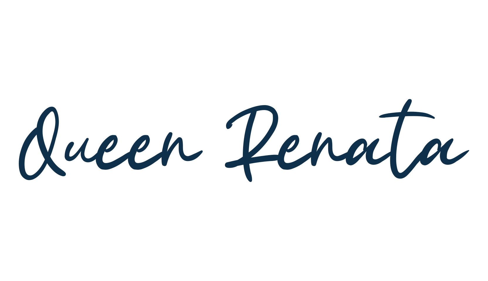 Queen Renata, script handwritten fancy decorative calligraphy font preview