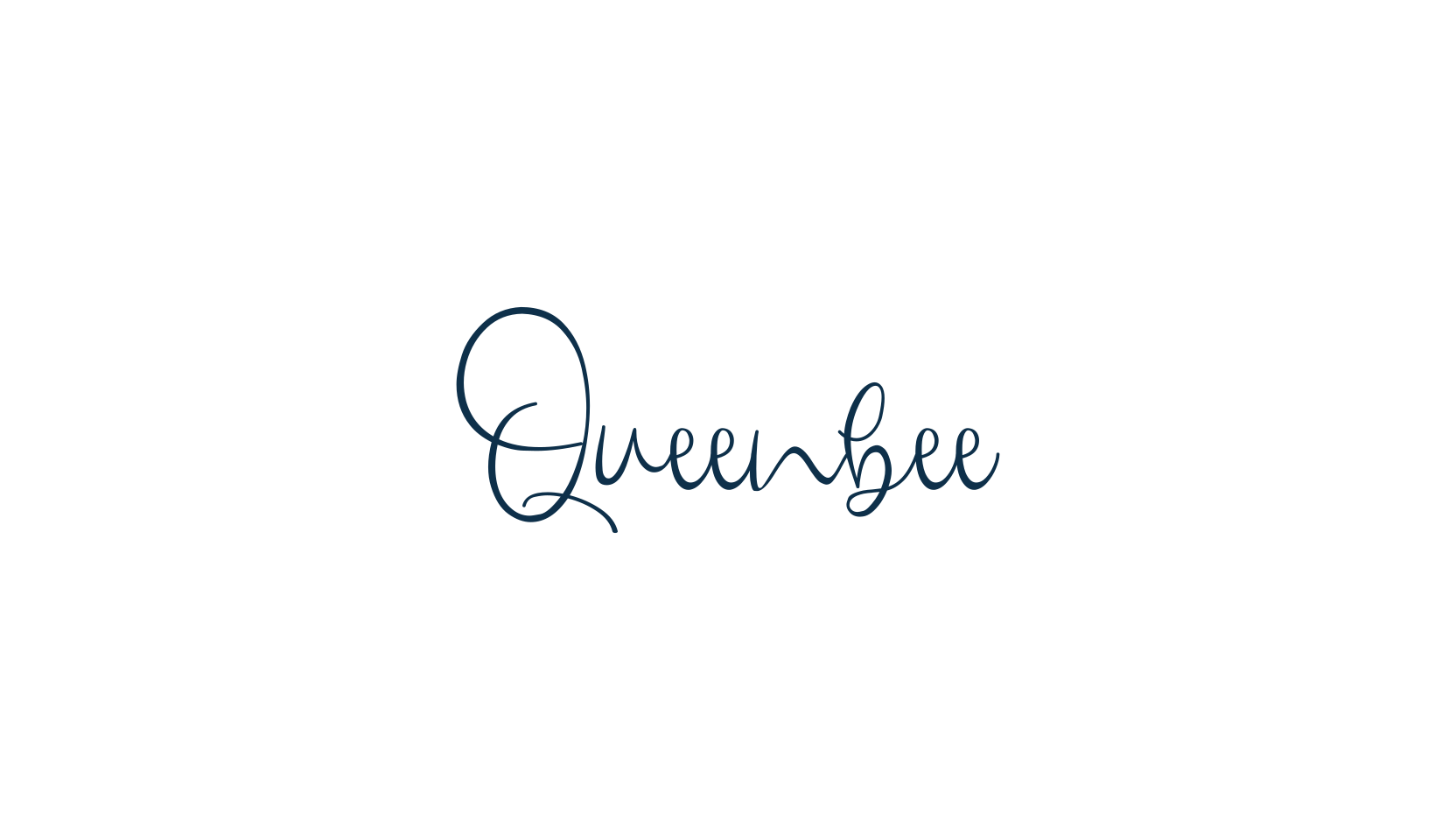 Queenbee, script handwritten fancy decorative calligraphy font preview