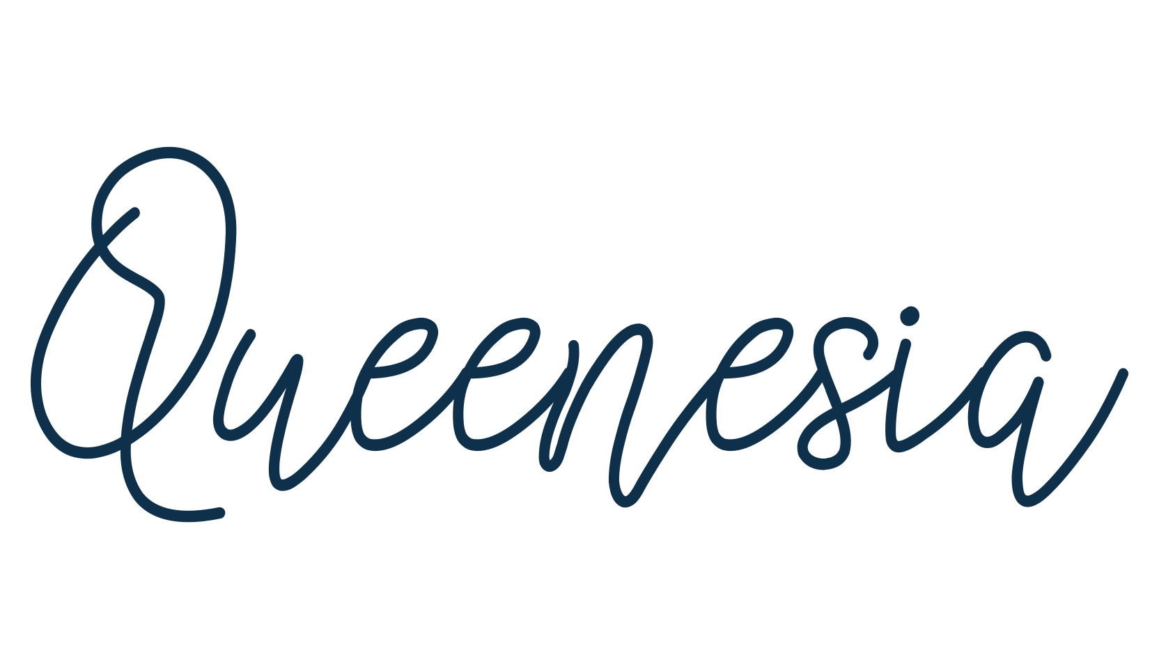 Queenesia, script handwritten fancy decorative calligraphy font preview