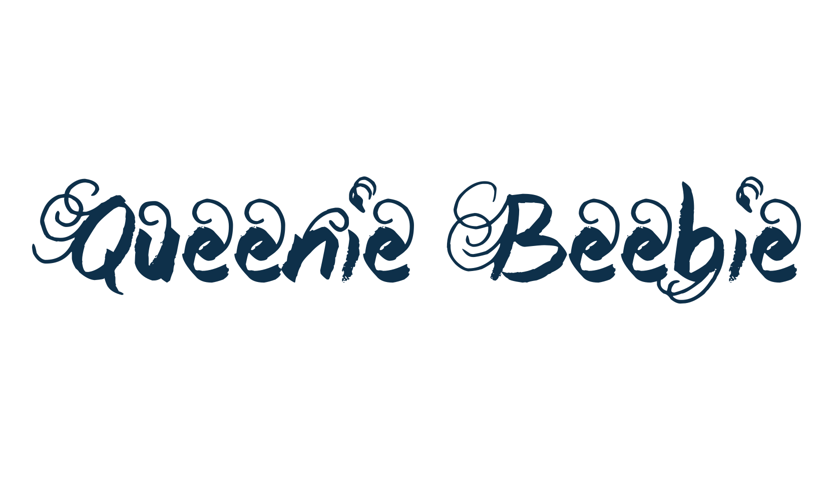 Queenie Beebie, decorative font preview