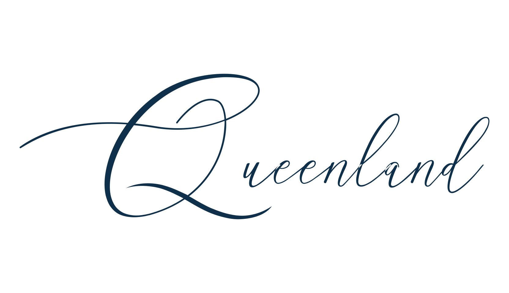 Queenland, script calligraphy fancy decorative font preview