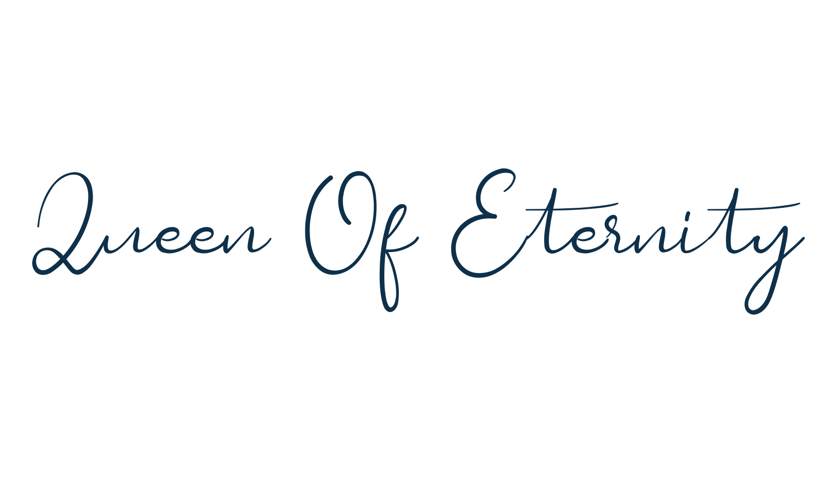 Queen Of Eternity, handwriting font preview