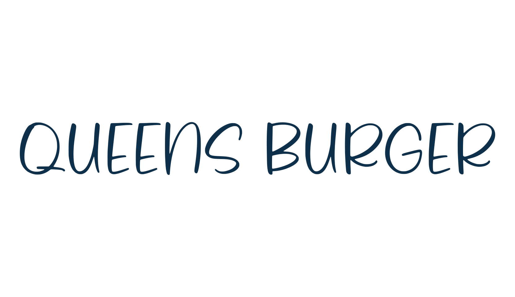 Queens Burger, script handwritten fancy decorative calligraphy font preview