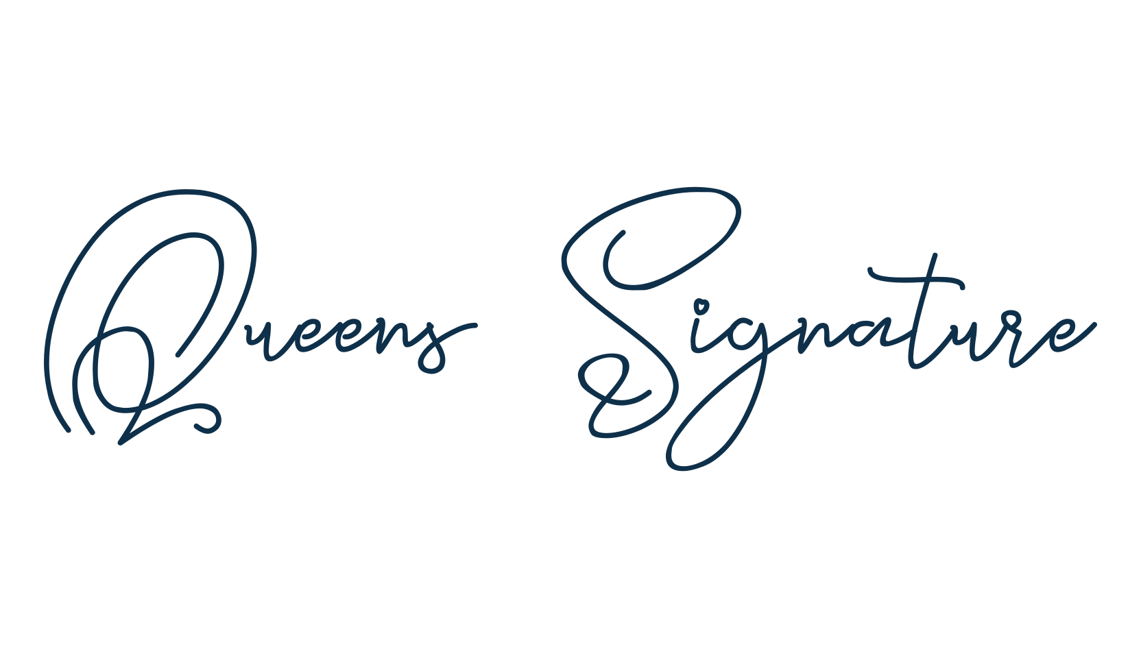 Queens Signature, script handwritten fancy decorative calligraphy font preview