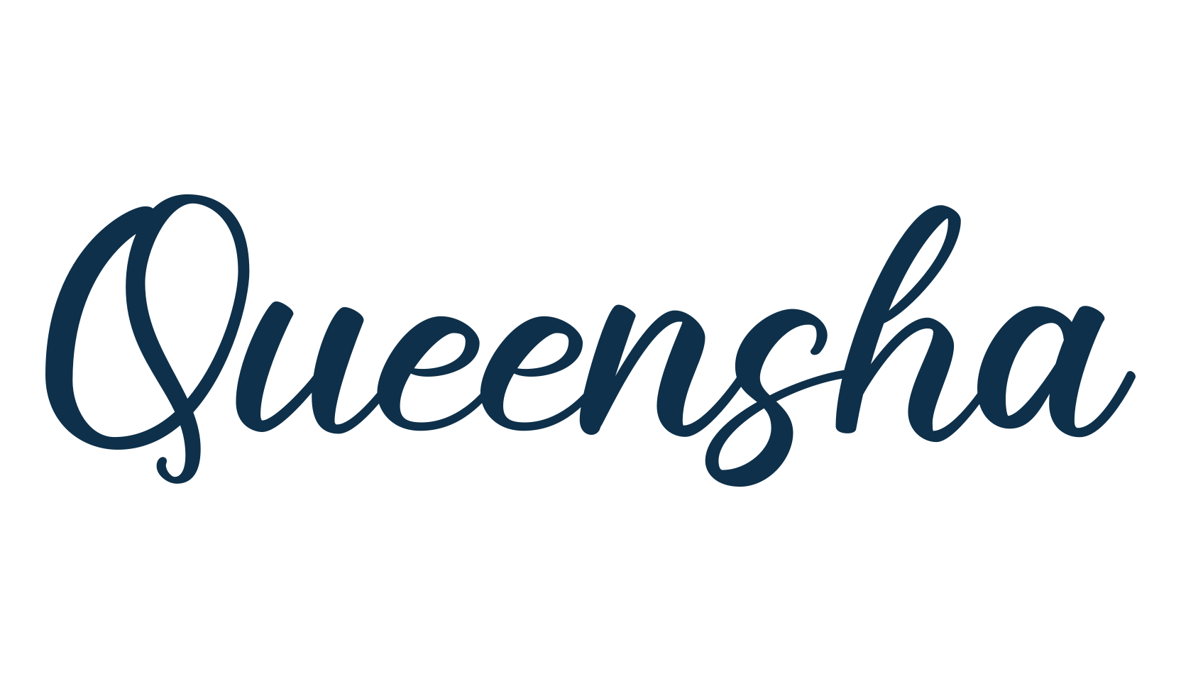 Queensha, calligraphy font preview