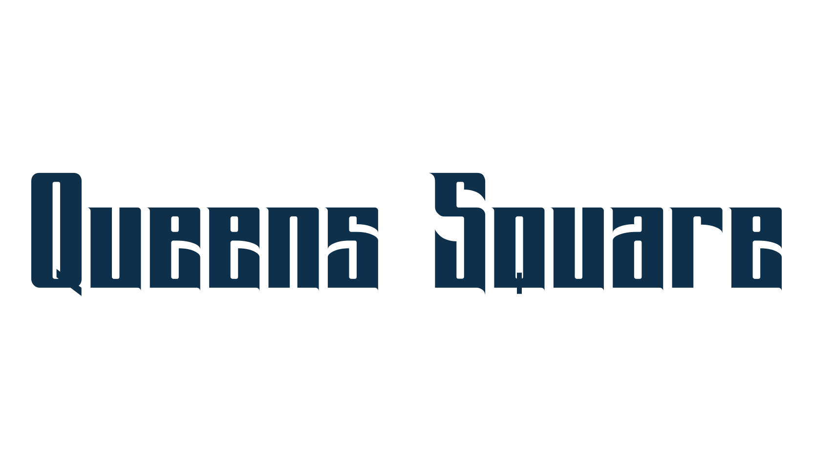 Queens Square, retro font preview