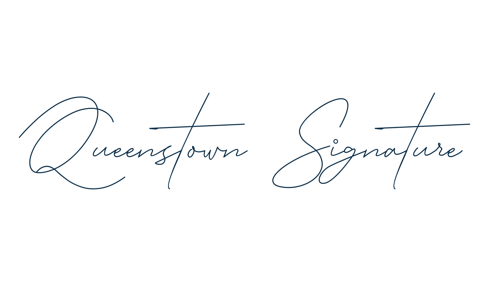 Queenstown Signature, handwriting font preview