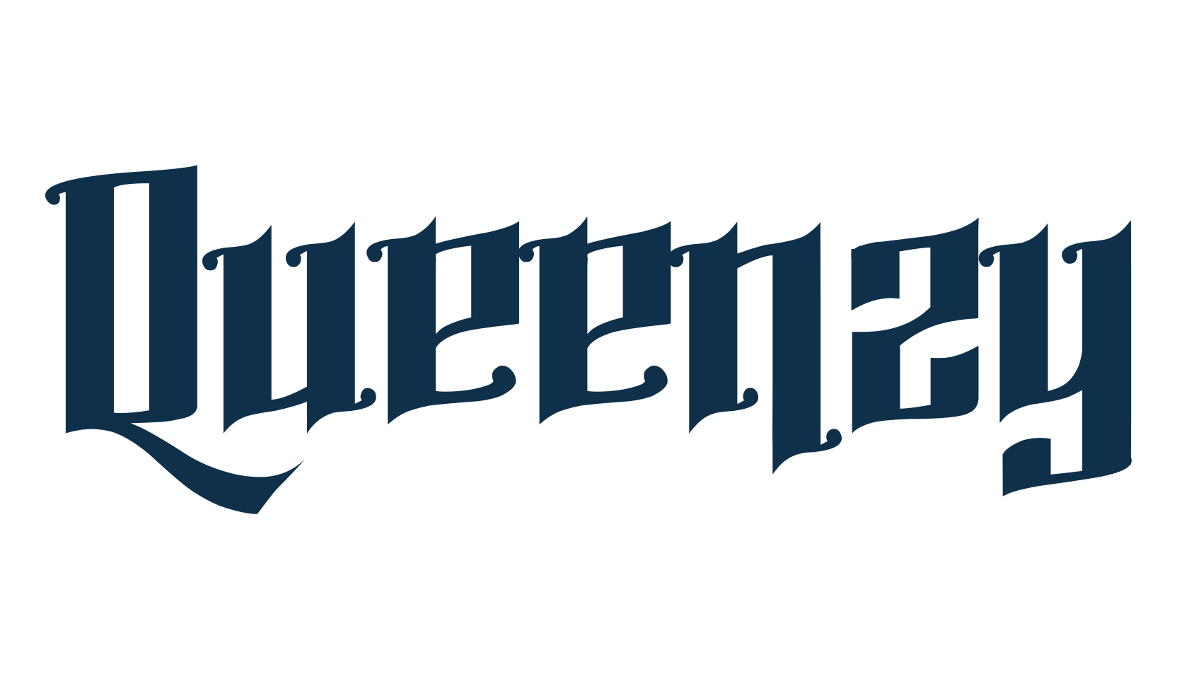 Queenzy, gothic modern font preview