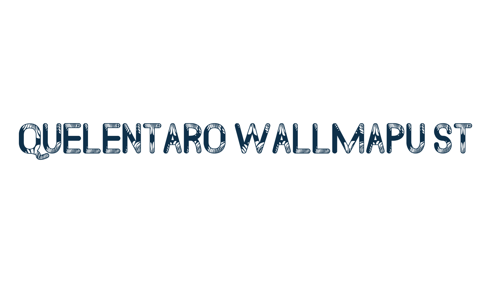 Quelentaro Wallmapu St, fancy decorative font preview