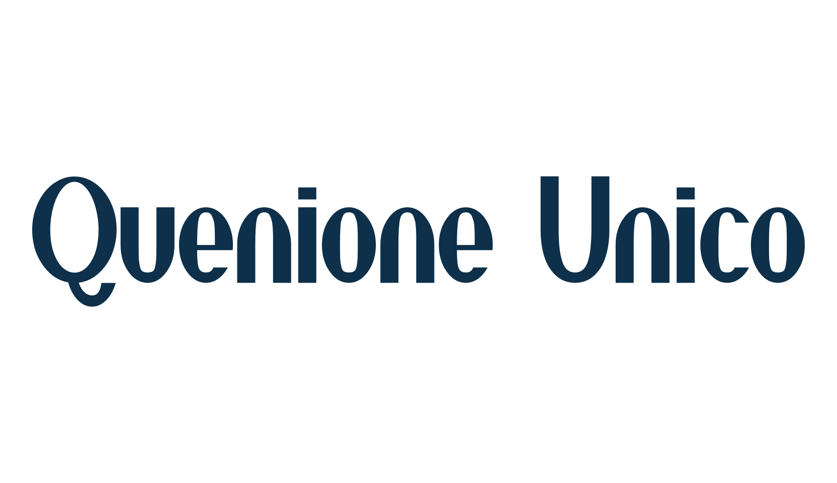Quenione Unico, basic sans serif font preview