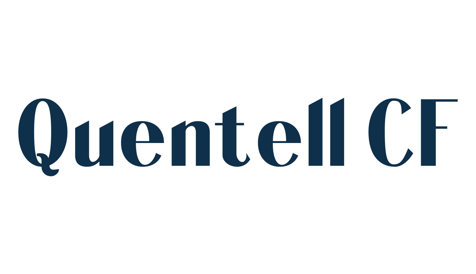 Quentell CF, fancy retro decorative font preview