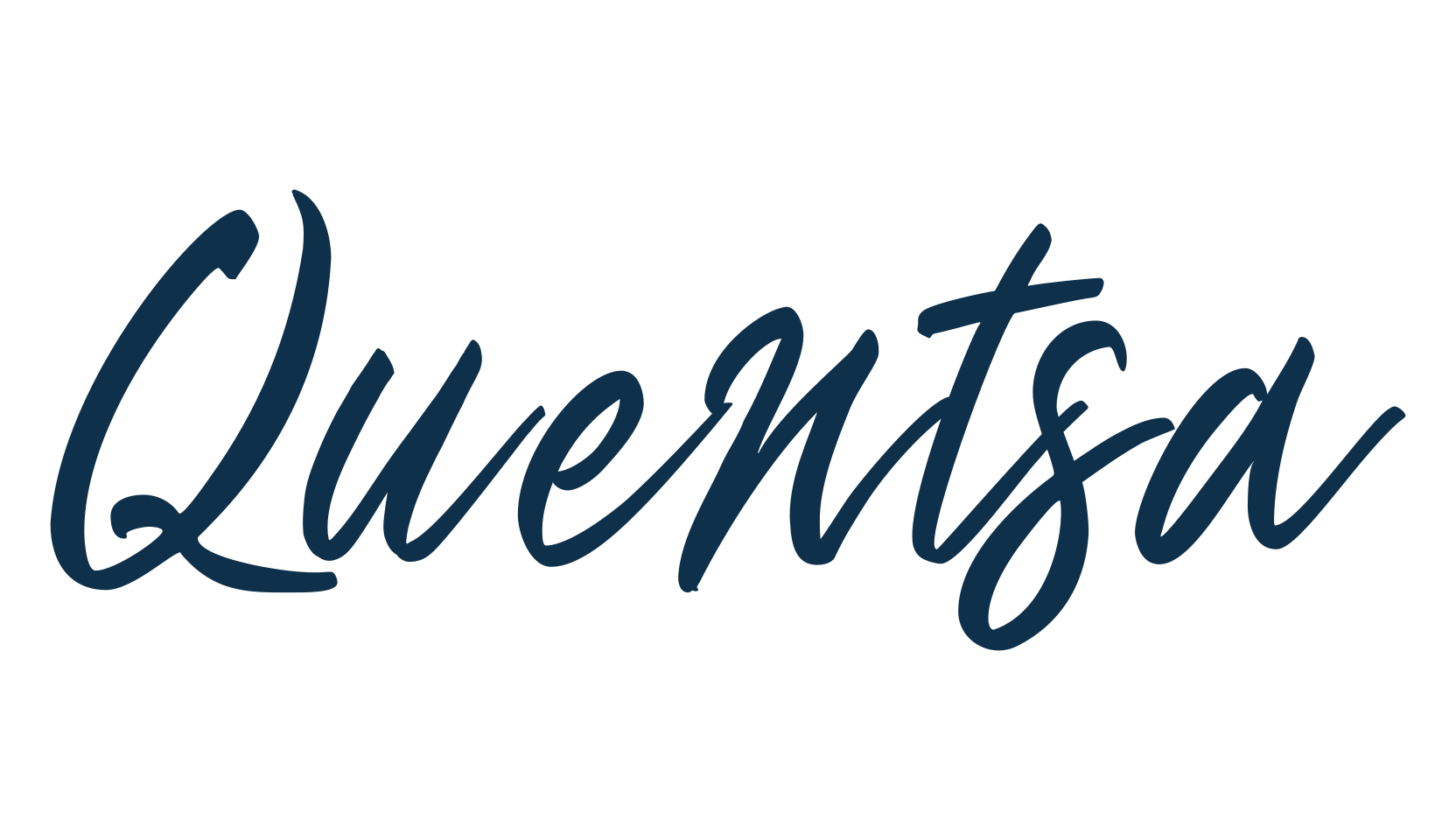 Quentsa, calligraphy font preview