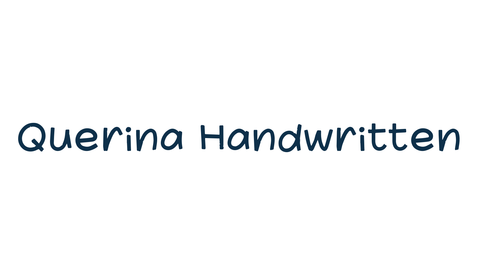 Querina Handwritten, fancy various decorative script calligraphy font preview
