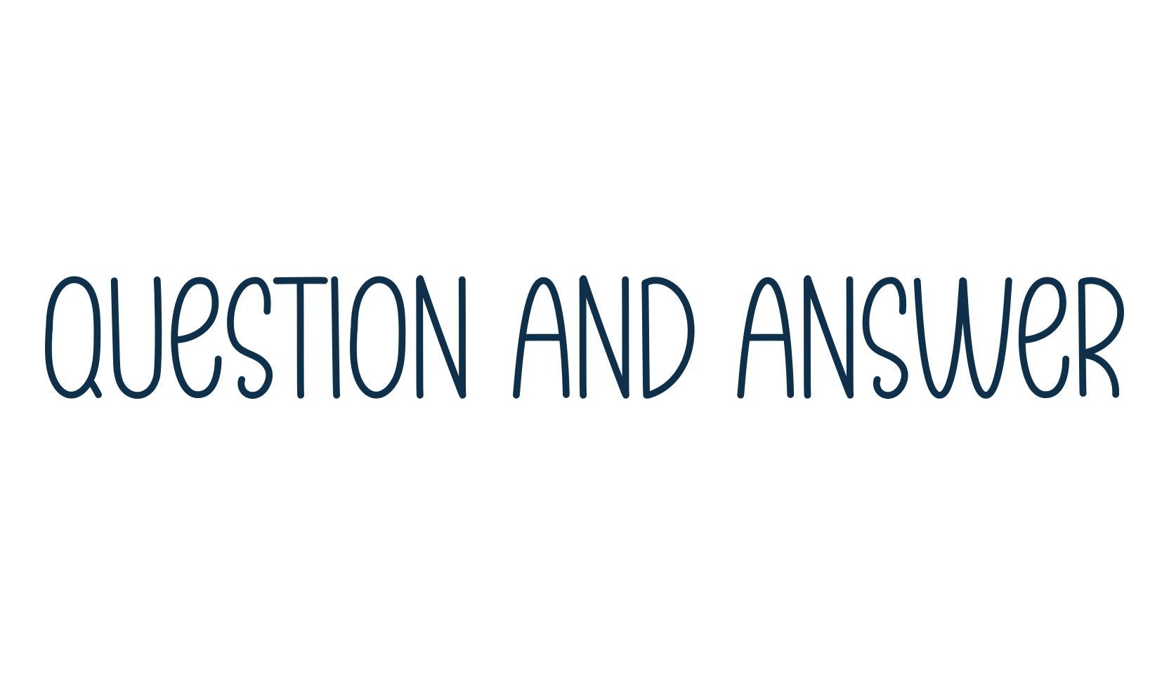 Question And Answer, handwriting font preview