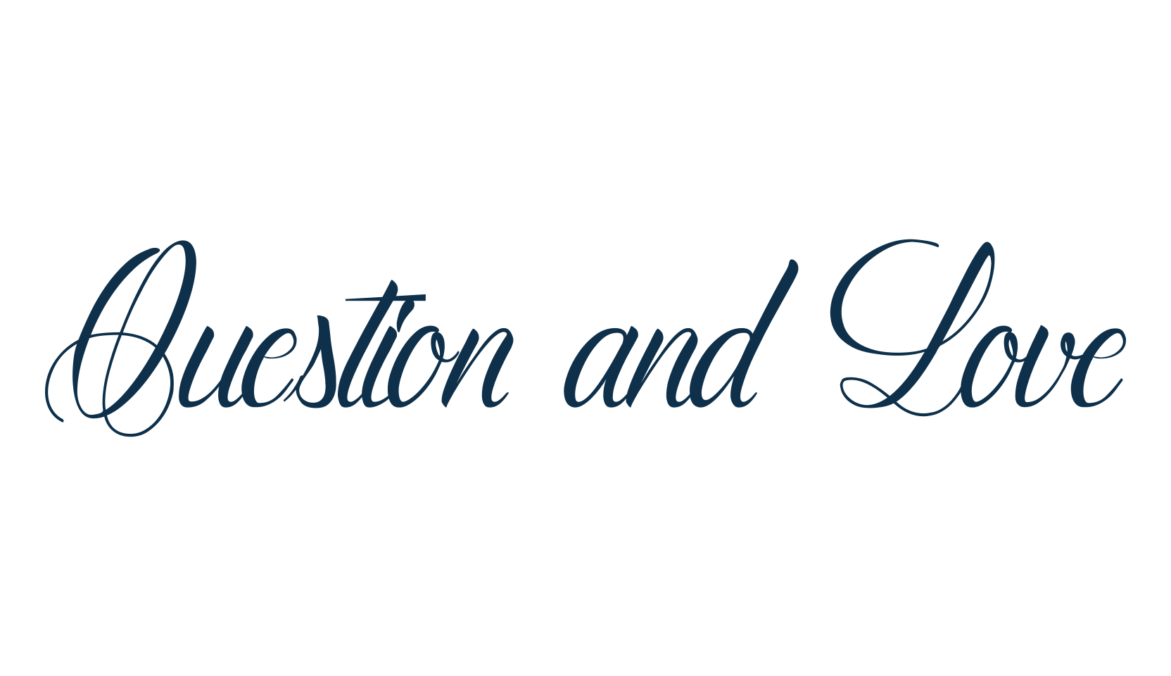 Question and Love, calligraphy font preview