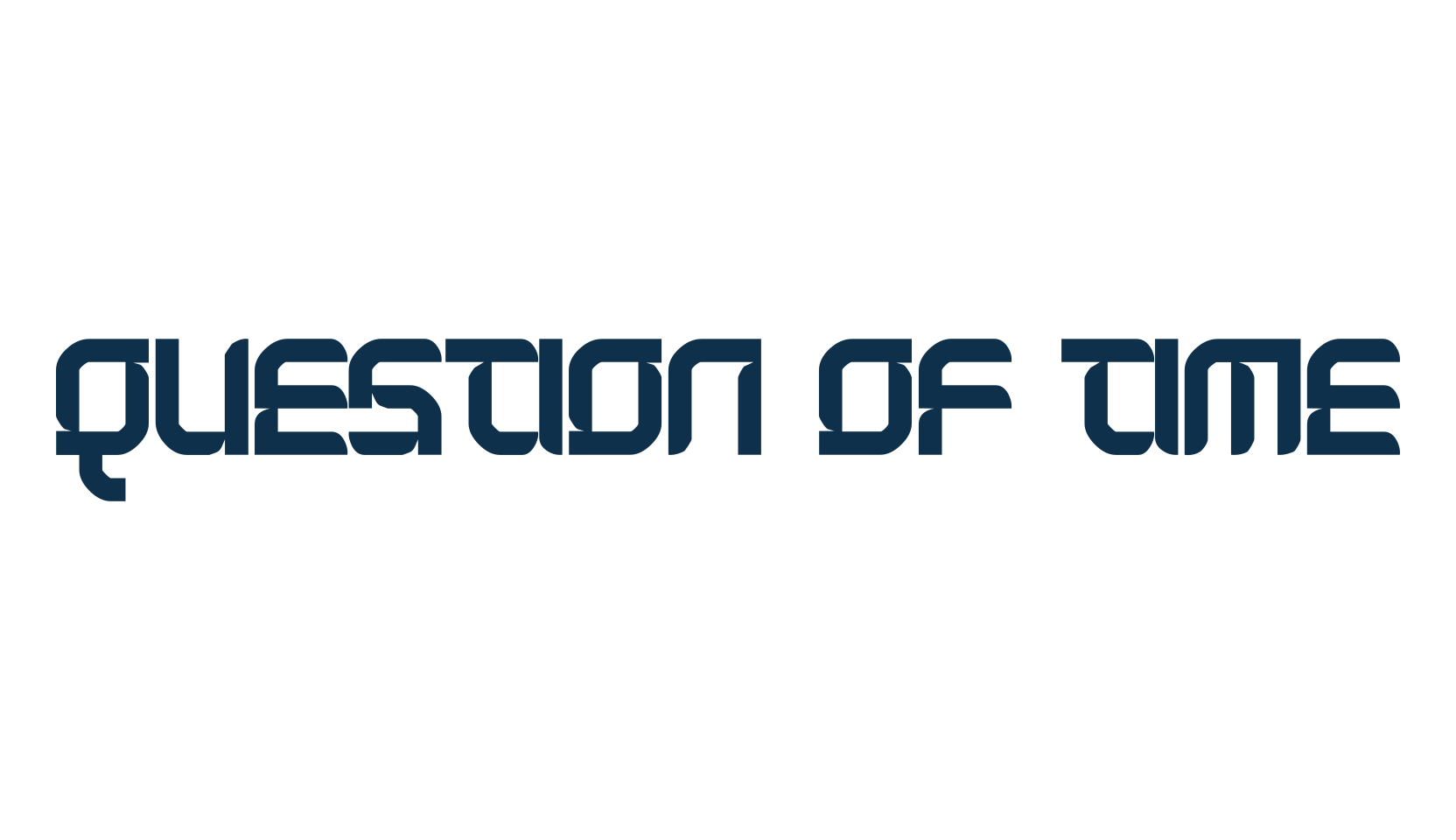 Question of Time, fancy various techno sci-fi font preview