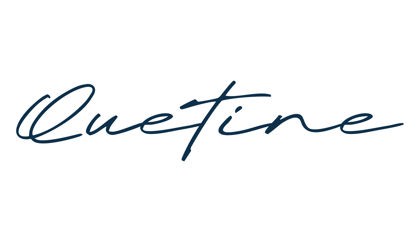 Quetine, script handwritten fancy decorative calligraphy font preview