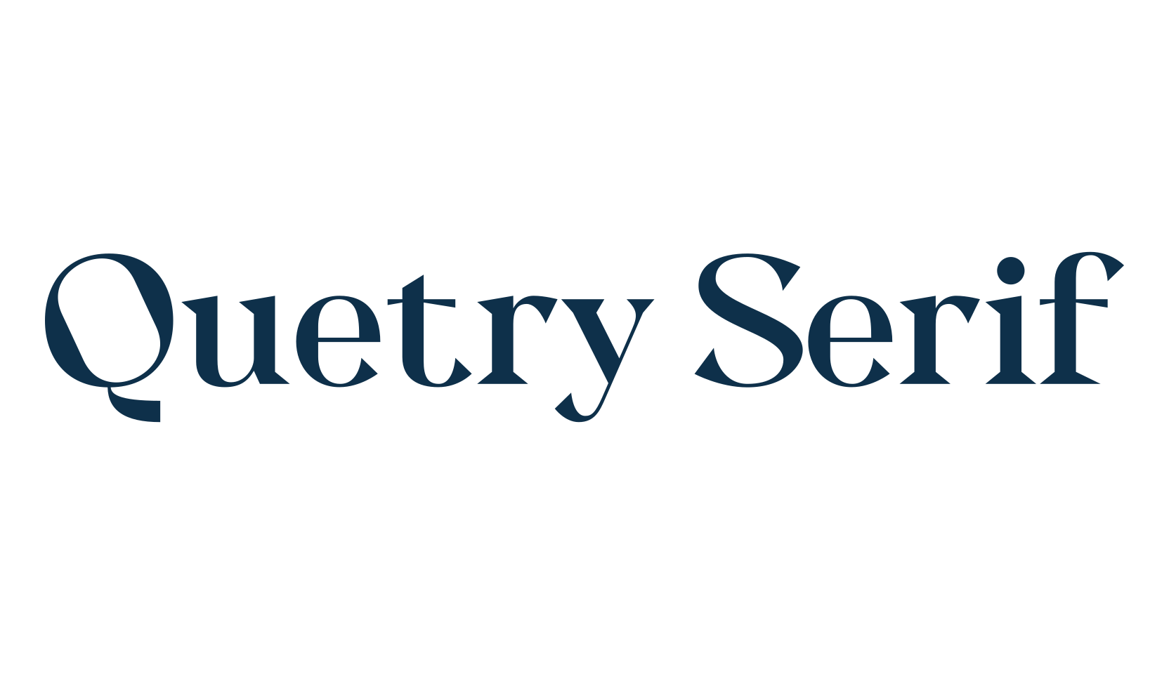Quetry Serif, basic serif font preview