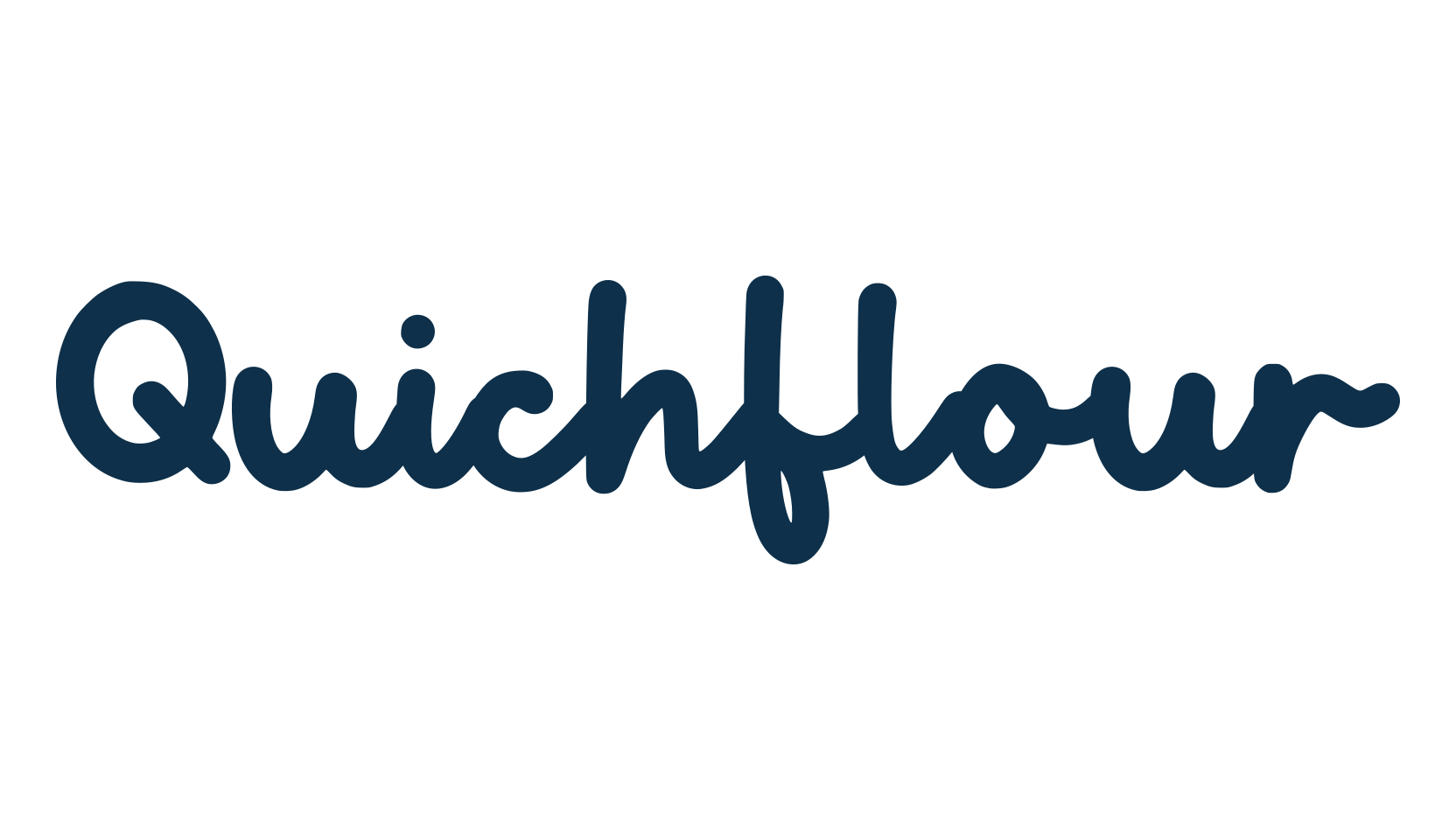 Quichflour, handwriting font preview