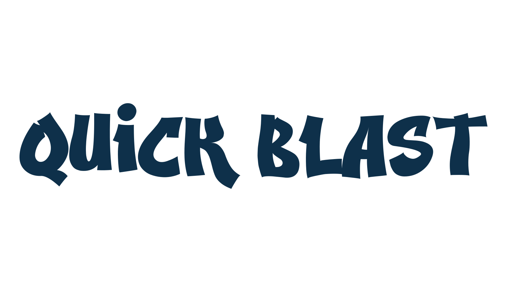 Quick Blast, graffiti font preview