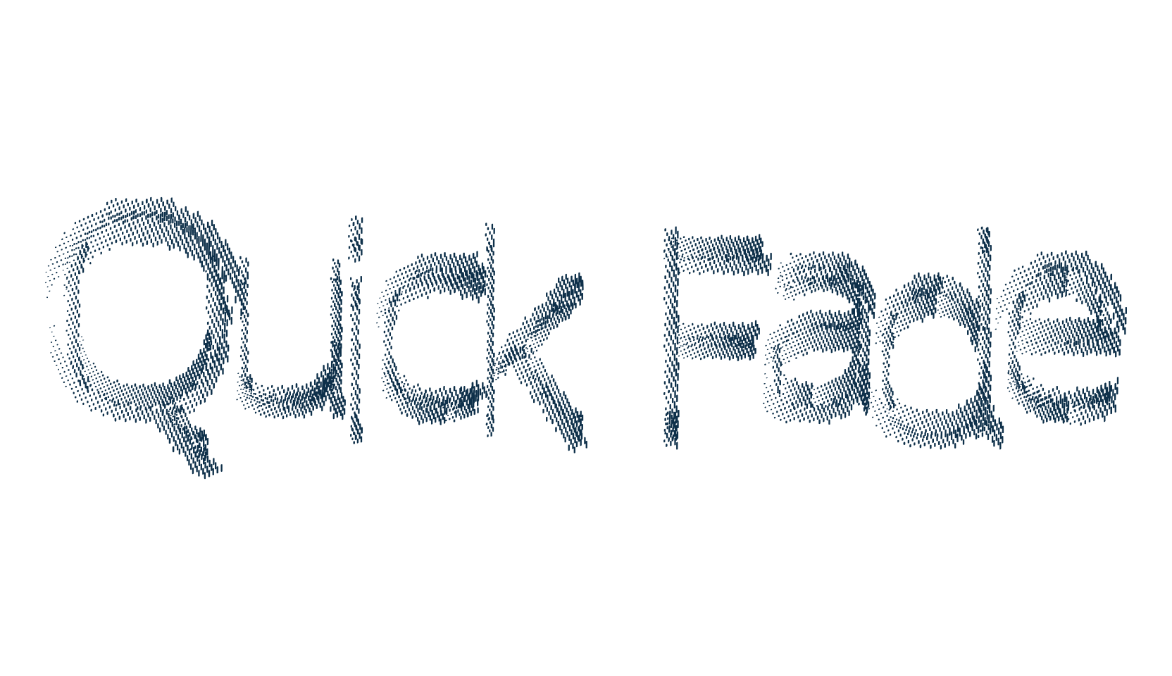 Quick Fade, fancy distorted decorative font preview