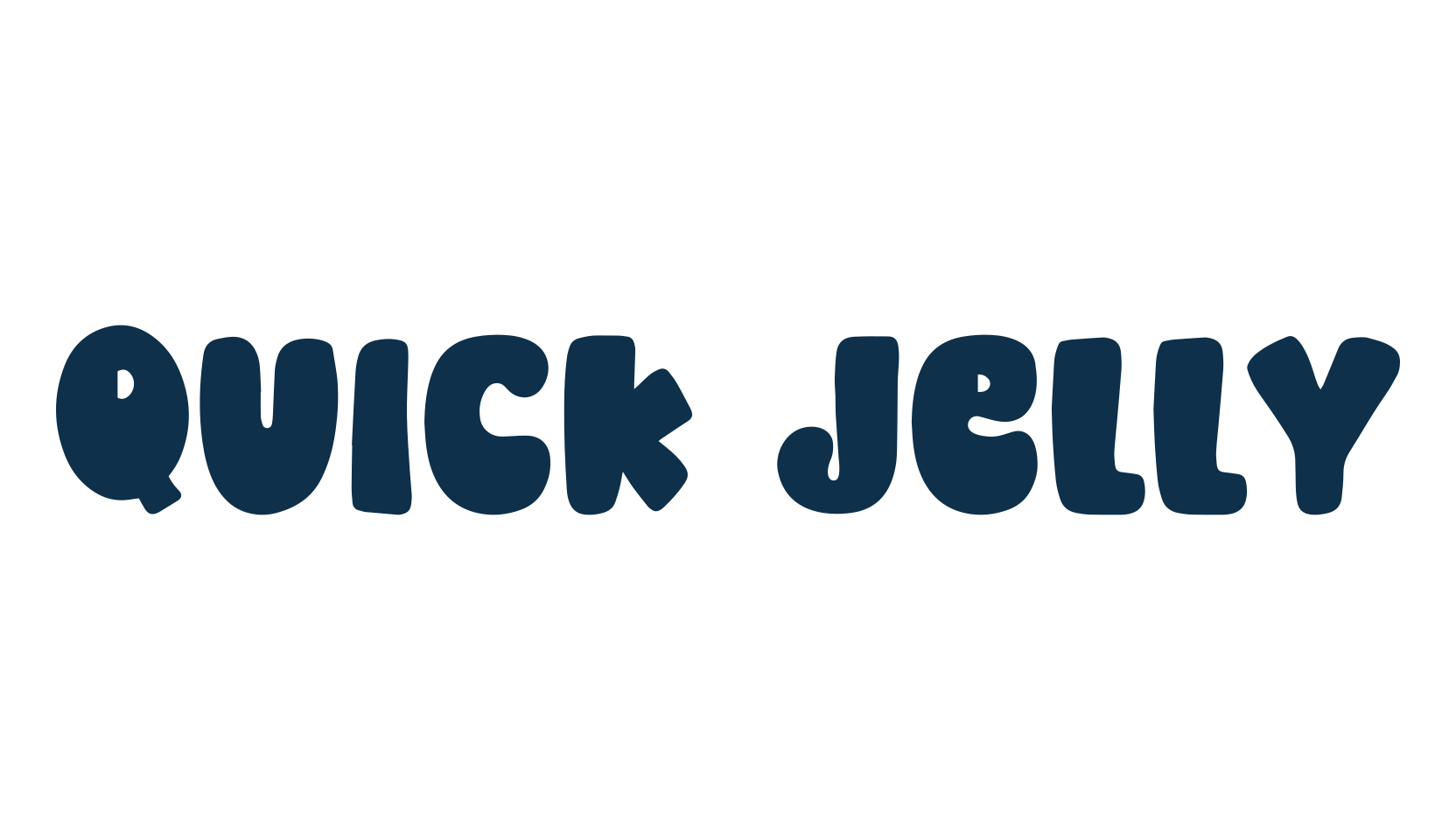 Quick Jelly, fancy cartoon decorative font preview