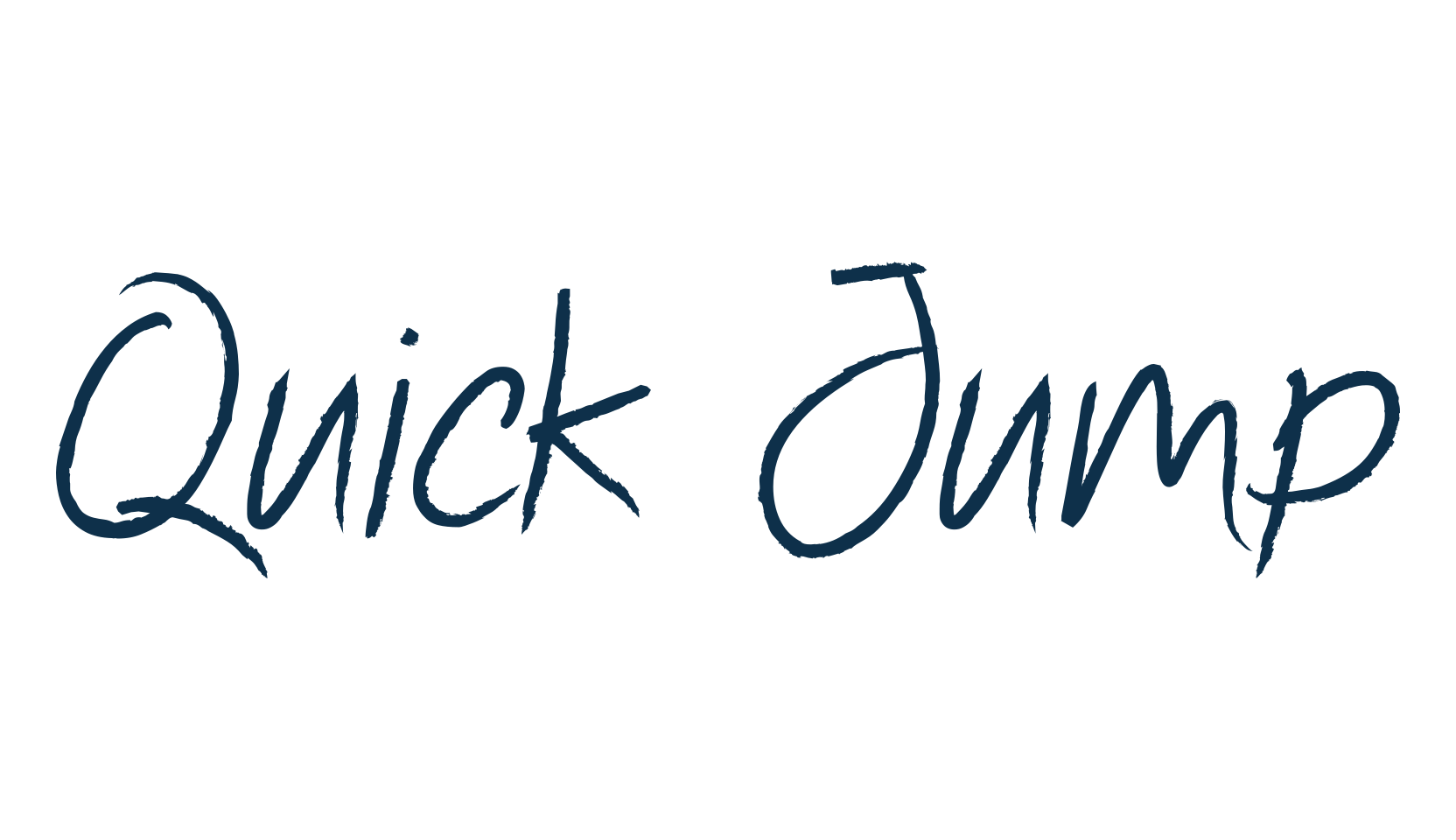 Quick Jump, script brush fancy decorative calligraphy font preview