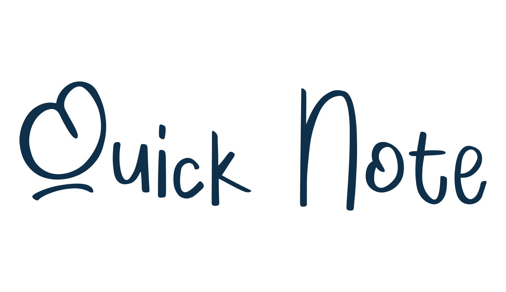 Quick Note (quick-note-2), handwriting font preview