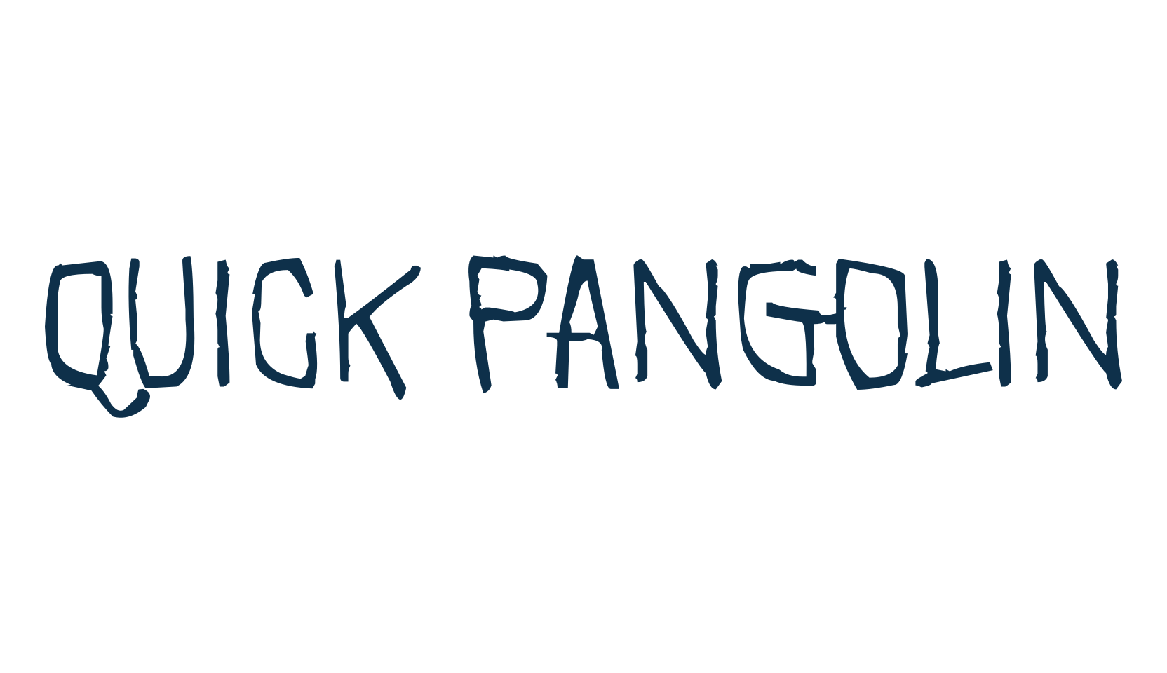 Quick Pangolin, fancy various decorative script calligraphy font preview