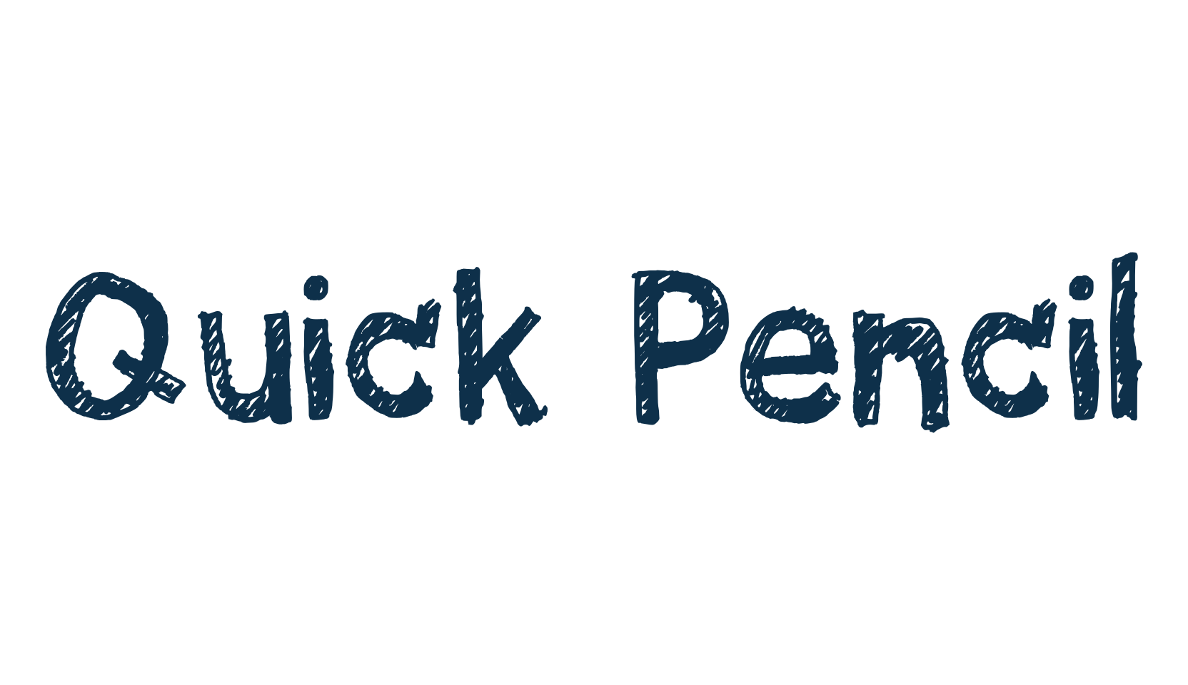 Quick Pencil, fancy various decorative script calligraphy font preview