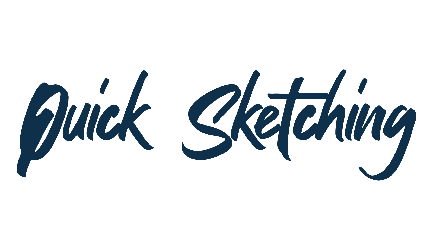 Quick Sketching, handwriting font preview