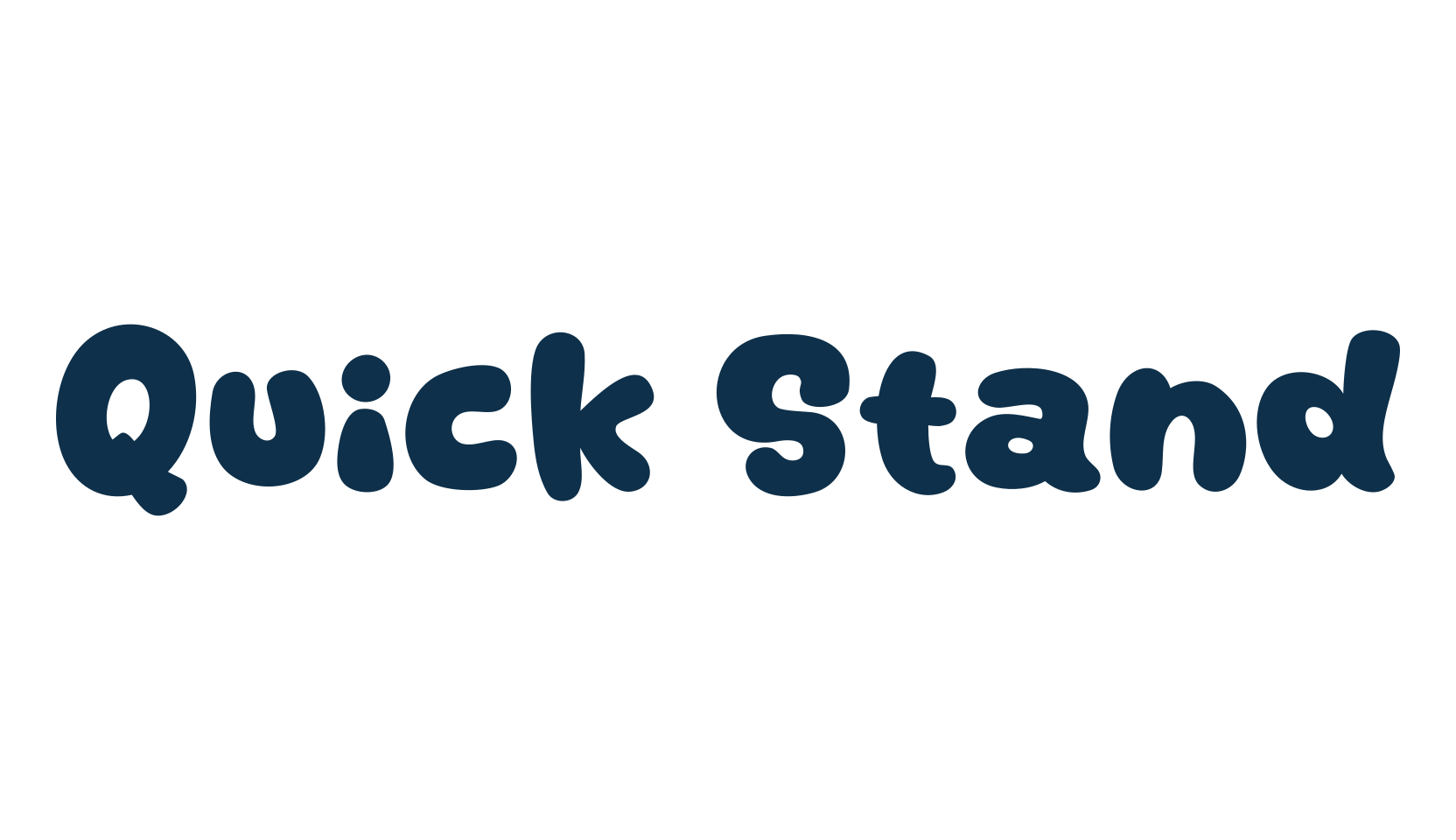 Quick Stand, fancy cartoon decorative font preview