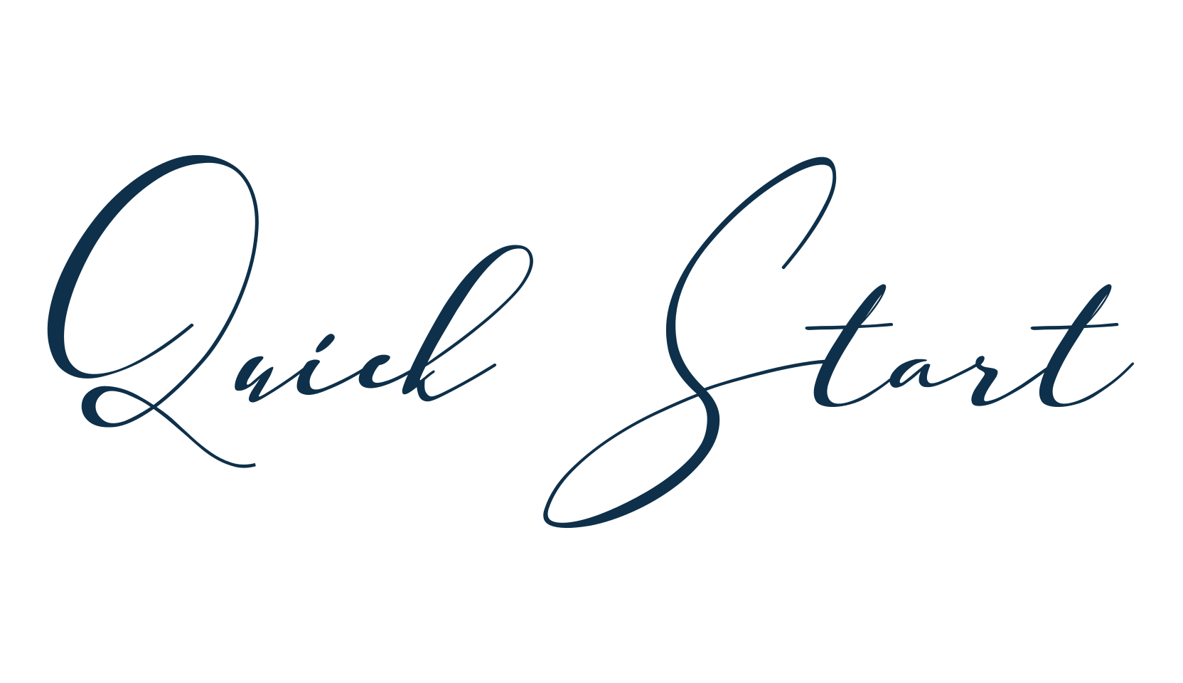 Quick Start, calligraphy font preview