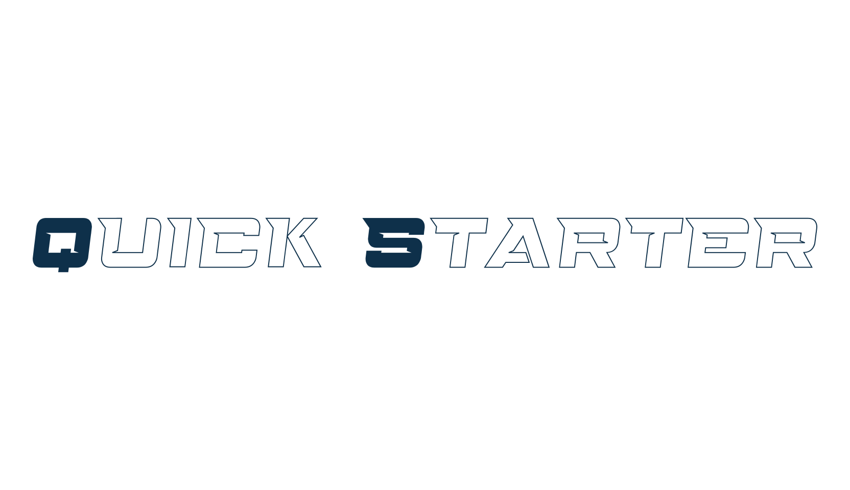 Quick Starter, sci-fi font preview