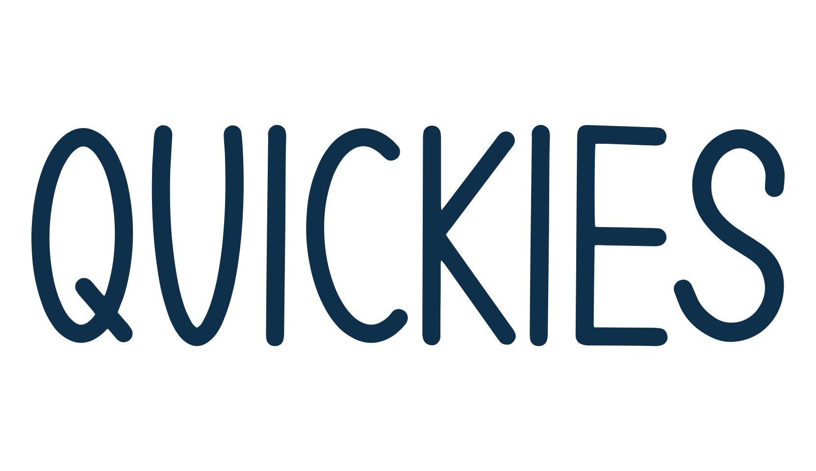 Quickies, handwriting font preview