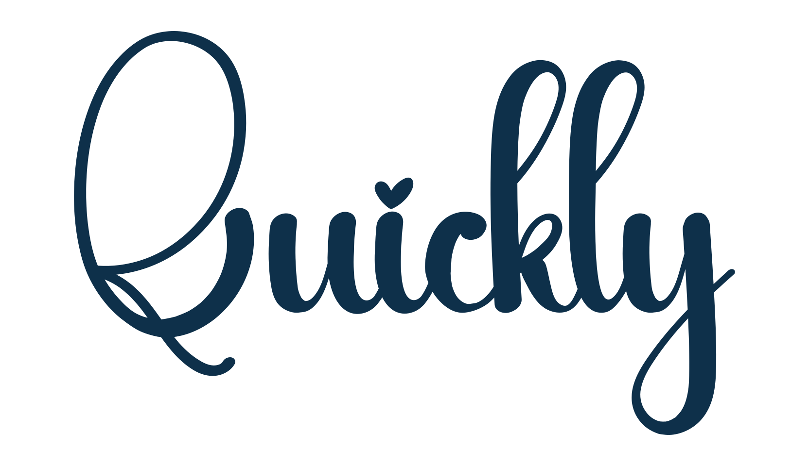 Quickly (quickly-6), fancy decorative font preview