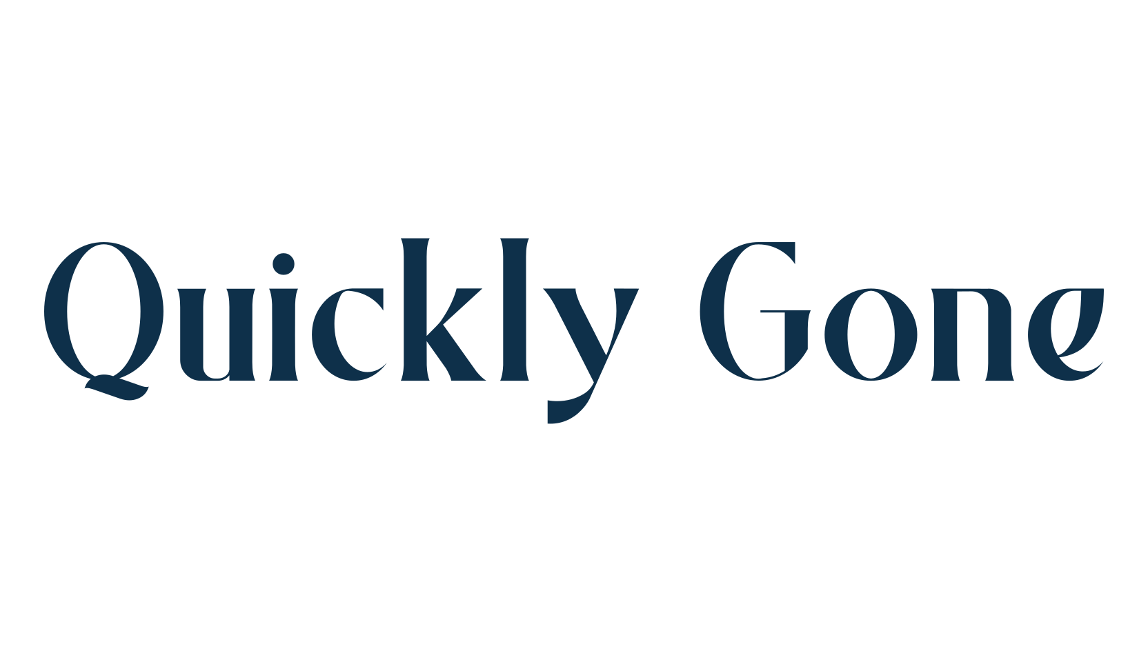 Quickly Gone, basic serif font preview