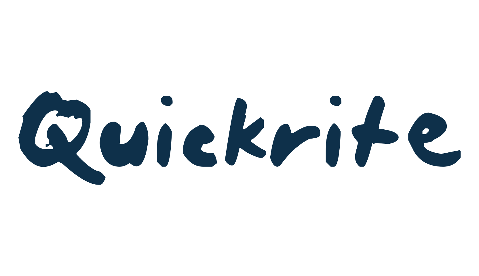 Quickrite, handwriting font preview