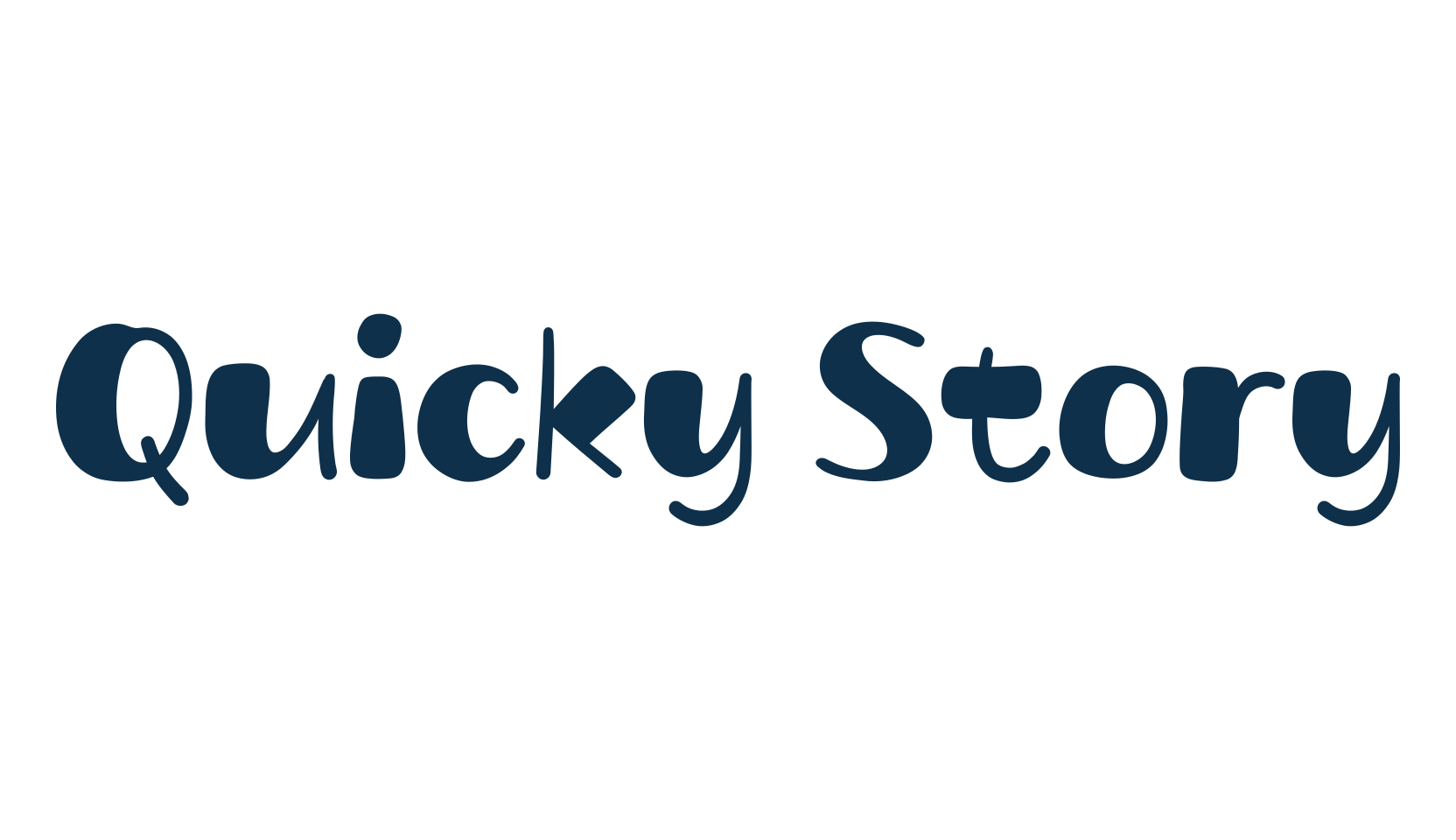 Quicky Story, fancy cartoon decorative font preview