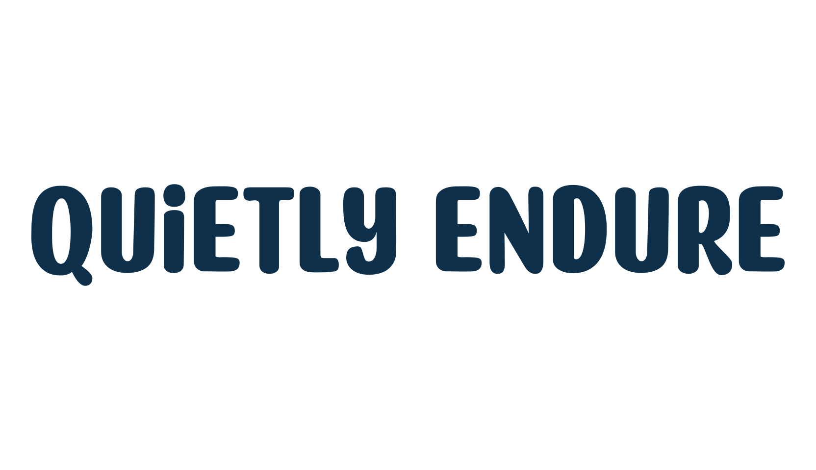 Quietly Endure, various font preview