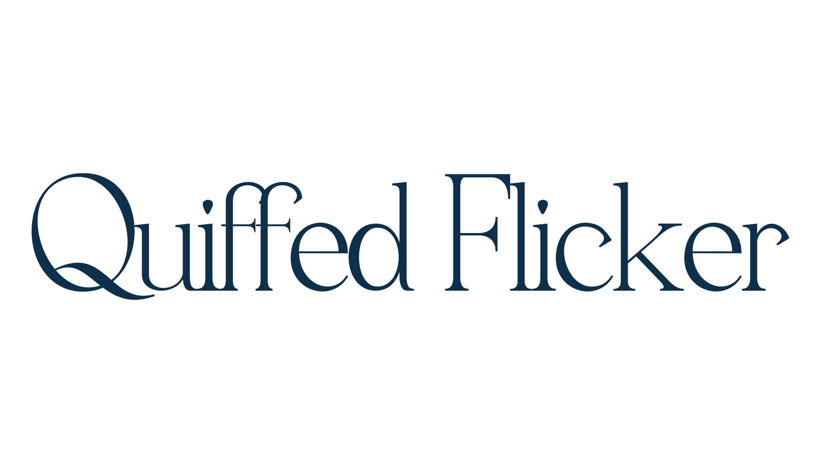 Quiffed Flicker, basic serif font preview
