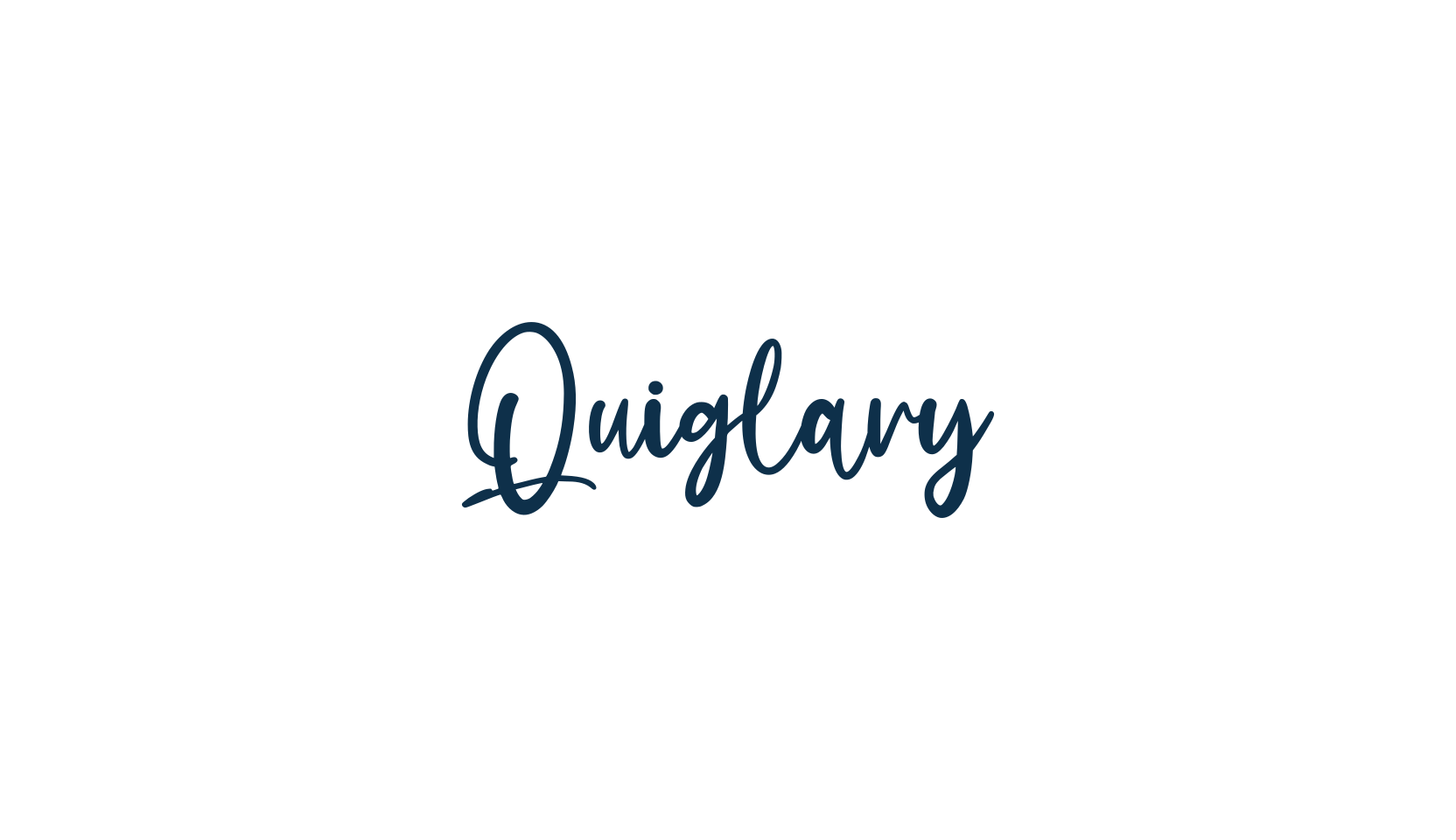 Quiglary, fancy decorative font preview