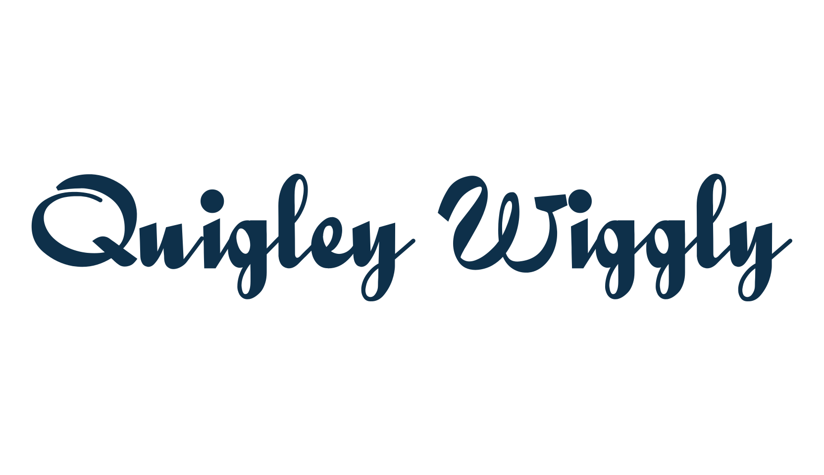 Quigley Wiggly, fancy various decorative script calligraphy font preview