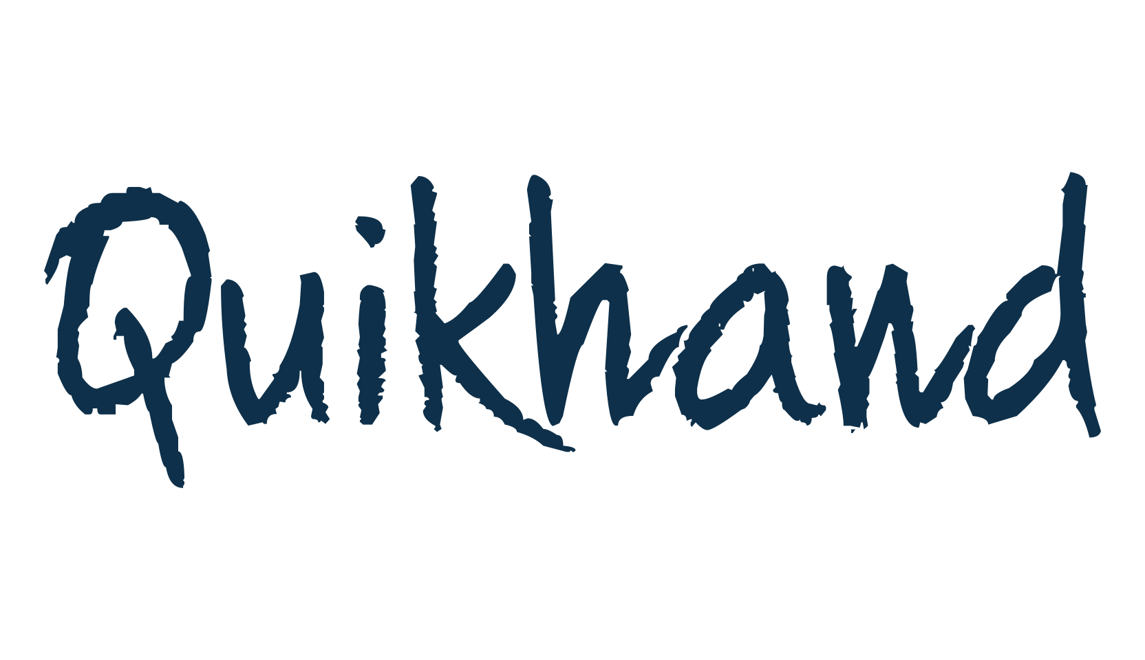 Quikhand, handwriting font preview