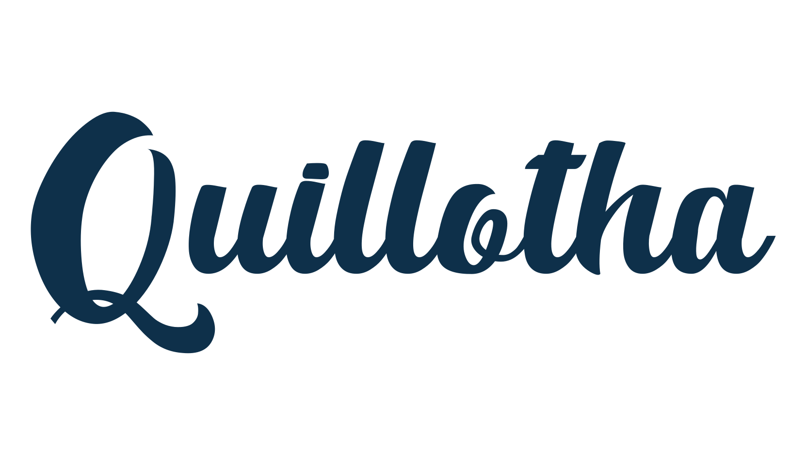 Quillotha, fancy various decorative script calligraphy font preview
