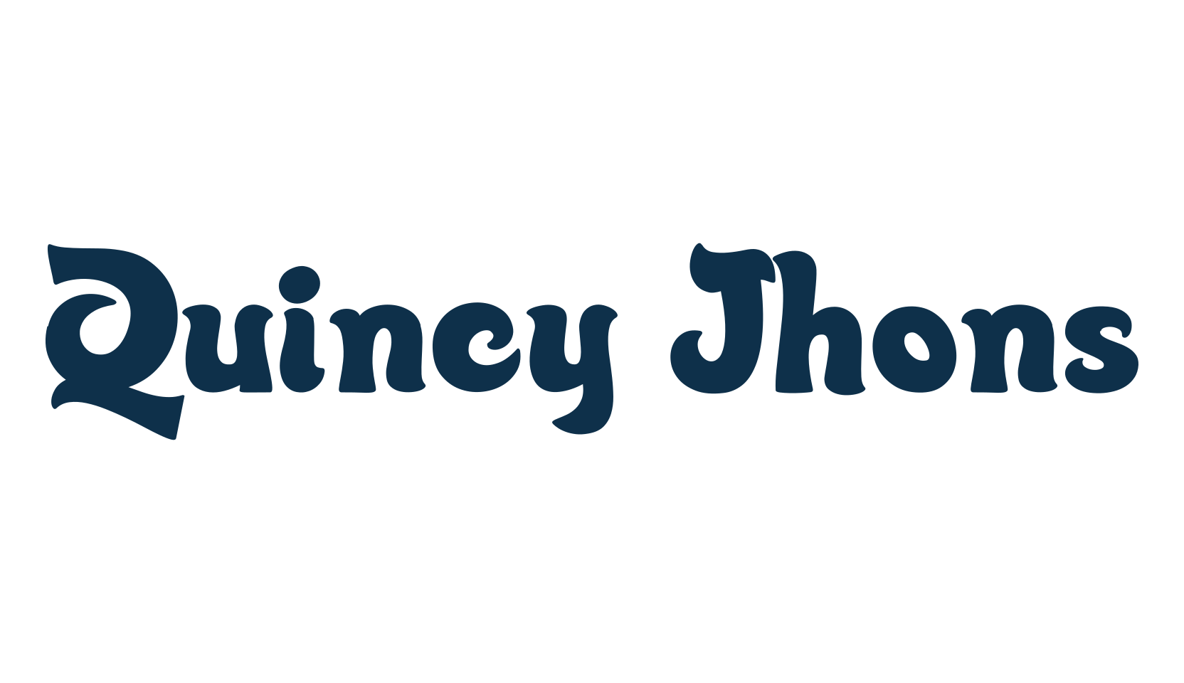 Quincy Jhons, retro font preview
